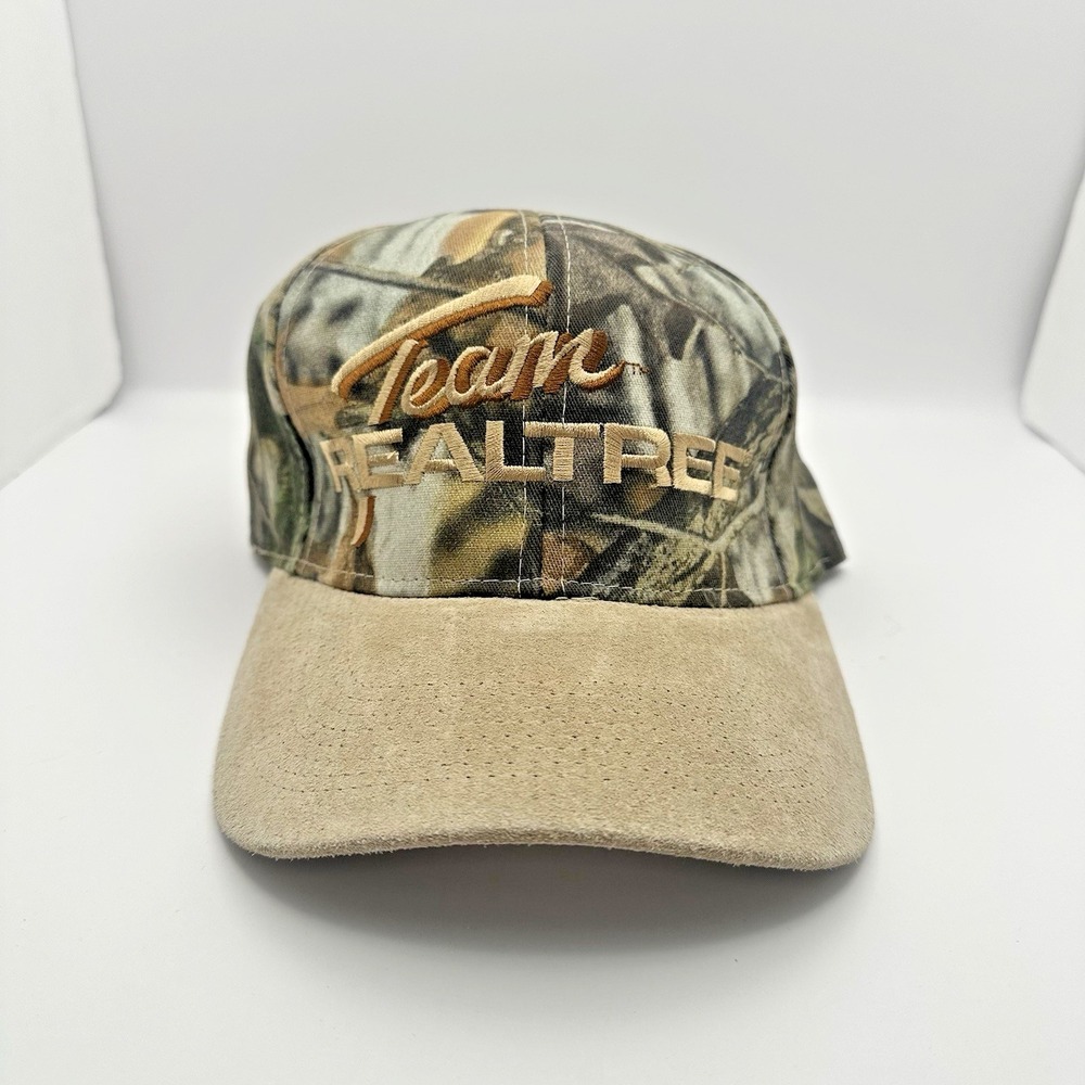 Kudzu Team Realtree Bill Jordan Camo Hat Leather Brim Strapback NWOT